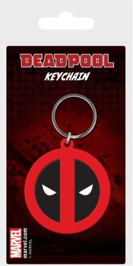 Marvel Comics: Deadpool Symbol Rubber Keychain (6cm) Preorder