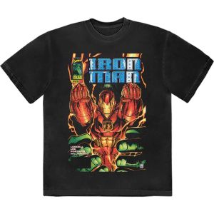 Marvel Comics: Iron Man Fist Comic Cover - Black T-Shirt