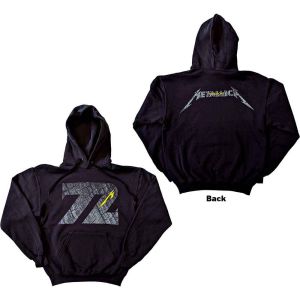 Metallica: 72 Seasons Charred Logo (Back Print) - Black Pullover Hoodie