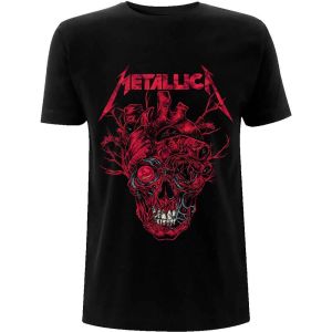 Metallica: Heart Skull - Black T-Shirt