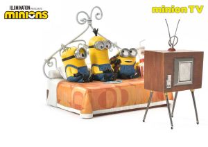 Minions: Minions TV Statue (18cm)