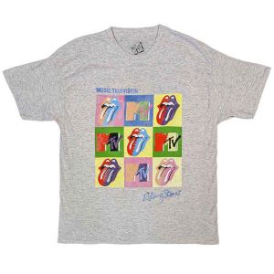 MTV: Rolling Stones Warhol Squares - Grey T-Shirt