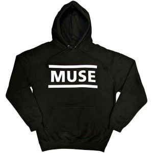 Muse: White Logo - Black Pullover Hoodie