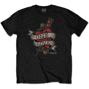 Nas: Love Tattoo - Black T-Shirt