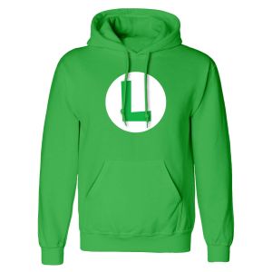 Nintendo Super Mario: Luigi Badge (Pullover Hoodie)