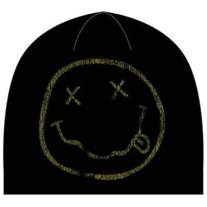 Nirvana: Happy Face - Black Beanie Hat Preorder