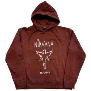 Nirvana: In Utero Outline - Brown Pullover Hoodie