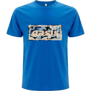 Oasis: Camo Logo - Blue T-Shirt