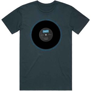 Oasis: Live Forever Single - Denim Blue T-Shirt