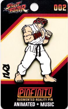 Street Fighter: Ryu Pinfinity AR Pin Badge