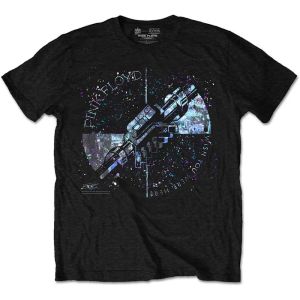 Pink Floyd: Machine Greeting Blue - Black T-Shirt