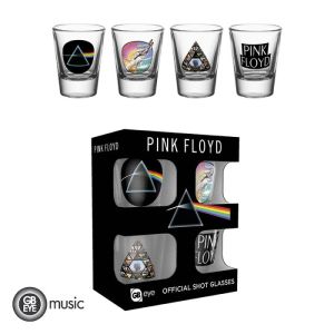 Pink Floyd: Set Of 4 "Mix" Shot Glasses Shooters