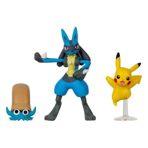 Pokémon: Pikachu, Omanyte, Lucario Battle Figure Set Figure 3-Pack