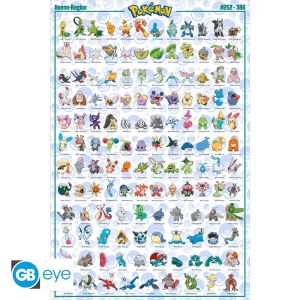 Pokemon: Hoenn Pokemon English Poster (91.5x61cm)