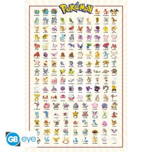 Pokemon: Kanto 151 English Poster (91.5x61cm)