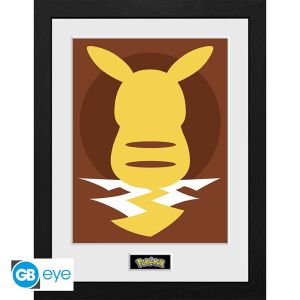 Pokemon: "Pikachu Silhouette 25" Framed Print (30x40cm)