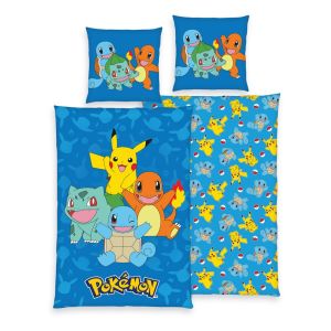 Pokemon: Starter Pokemon Duvet Set (135cm x 200cm / 80cm x 80cm)