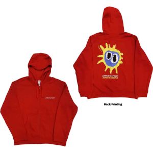 Primal Scream: Screamadelica (Back Print) - Red Zip-up Hoodie