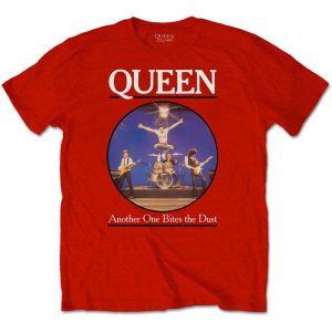 Queen: Another One Bites The Dust - Red T-Shirt