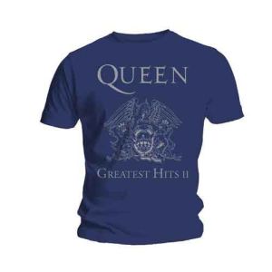 Queen: Greatest Hits II - Blue T-Shirt