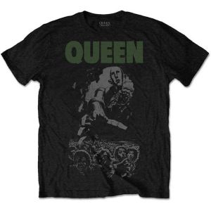 Queen: News of the World 40th Full Cover - Black T-Shirt