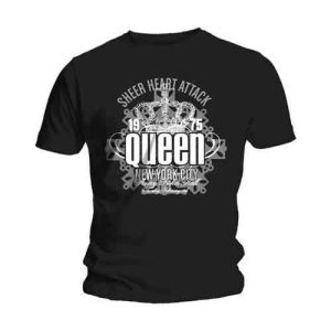 Queen: Sheer Heart Attack - Black T-Shirt