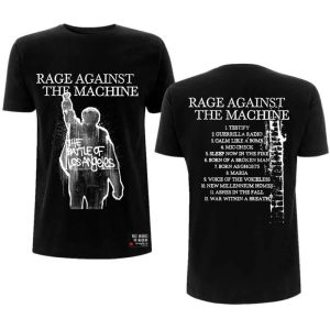 Rage Against The Machine: BOLA Album Cover (Back Print) Black T-Shirt