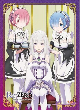 Re:Zero Starting Life in Another World: Emilia, Rem & Ram Wall Scroll