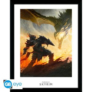 Skyrim: "Daedric Armor" Framed Print (30x40cm)