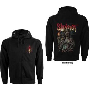 Slipknot: Burn Me Away (Back Print) - Black Zip-up Hoodie