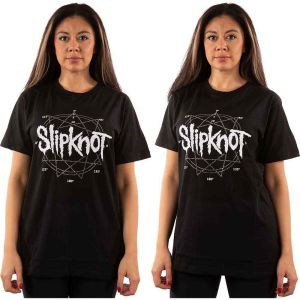 Slipknot: Logo Star (Embellished) - Black T-Shirt