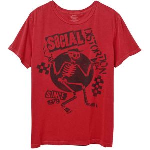 Social Distortion: Speakeasy Checkerboard - Red T-Shirt