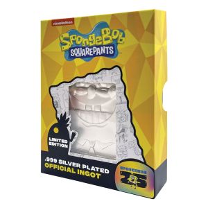 Spongebob Squarepants: 25th Anniversary .999 Silver Plated Ingot