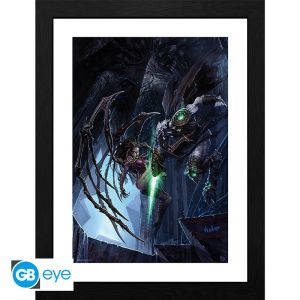 Starcraft: "Zeratul vs Kerrigan" Framed Print (30x40cm)