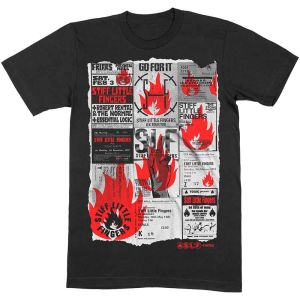 Stiff Little Fingers: Flyer - Black T-Shirt