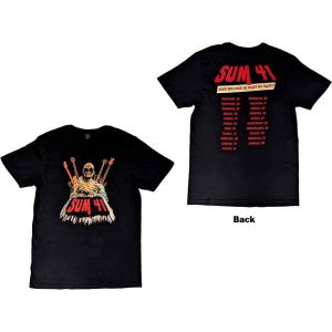 Sum 41: Does This Look Like All Killer No Filler European Tour 2022 (Back Print) - Black T-Shirt