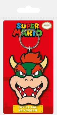 Super Mario: Bowser Rubber Keychain (6cm) Preorder