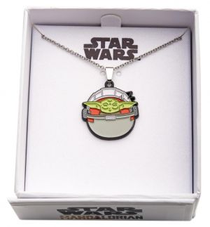 Star Wars: The Mandalorian The Child/Baby Yoda Sleeping Silver-Plated Pendant