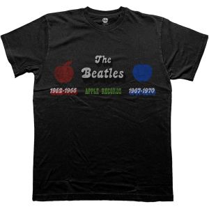 The Beatles: Apple Years Red & Blue - Black T-Shirt