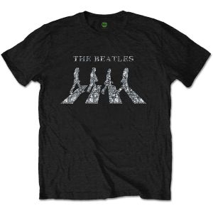 The Beatles: Crossing (Embellished) - Black T-Shirt