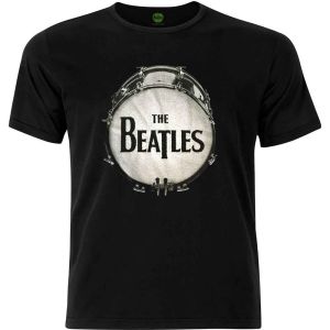 The Beatles: Drum (Embellished) - Black T-Shirt