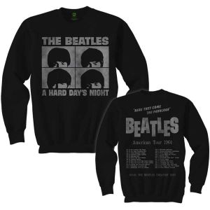 The Beatles: Hard Days Night (Back Print) - Black Long Sleeve T-Shirt