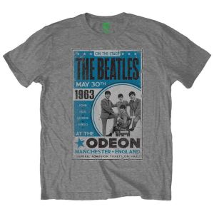 The Beatles: Odeon Poster - Grey T-Shirt