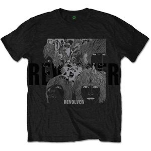 The Beatles: Reverse Revolver (Foiled) - Black T-Shirt