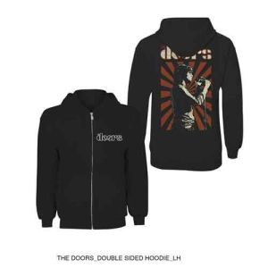 The Doors: Lizard King (Back Print) - Black Zip-up Hoodie