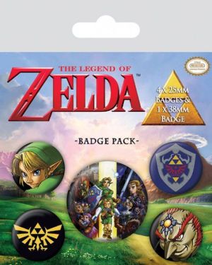 The Legend of Zelda: Link Pin-Back Buttons 5-Pack Preorder