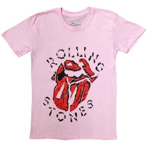 The Rolling Stones: Hackney Diamonds Painted Tongue - Pink T-Shirt