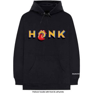 The Rolling Stones: Honk Letters (Sleeve Print) - Black Pullover Hoodie