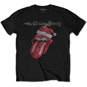 The Rolling Stones: Santa Lick - Black T-Shirt