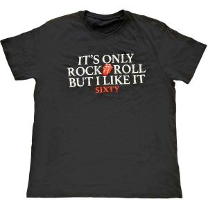 The Rolling Stones: Sixty It's only R&R but I like it (Foiled) - Black T-Shirt